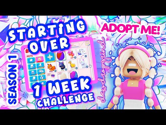 Adopt Me  1 WEEK  TRADING CHALLENGE! Season 1! Dew Drop Grind #adoptme