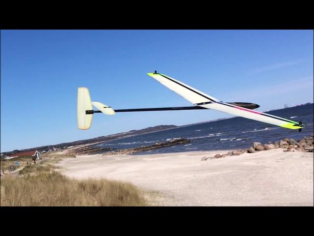 RC glider on a Mini slope