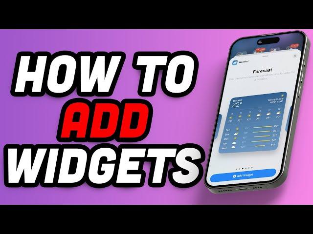 How To Use Home Screen Widgets On iPhone 16 | iPhone 16 Pro | iPhone 16 Pro Max