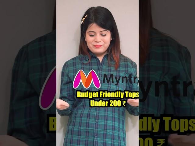 Myntra finds fashion tops under 200/- #shorts #affordable #fashion #minuhaul