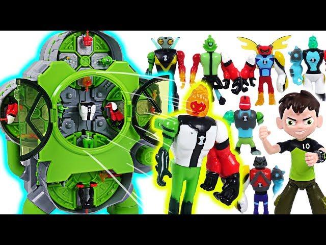 Mixed and transform! Ben 10 Alien Creation Chamber! Defeat the villains, dinosaurs! - DuDuPopTOY