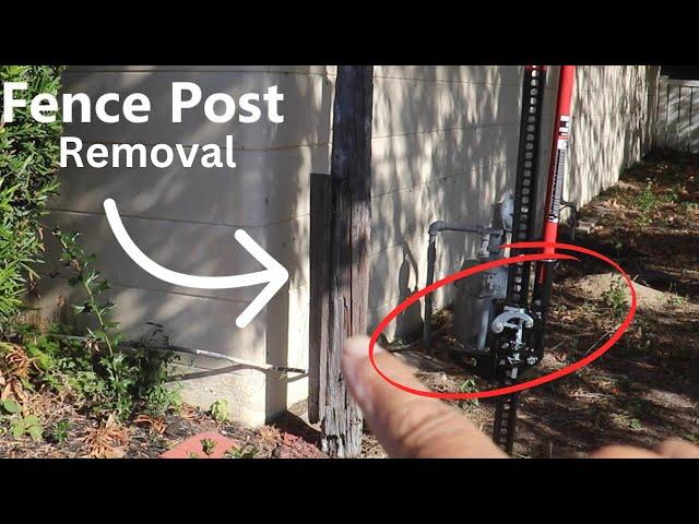 How to Remove a Fence Post FAST