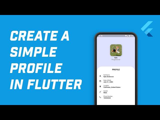 Creating a Simple Profile Screen in Flutter!