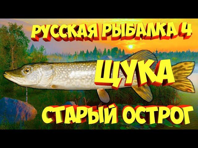 русская рыбалка 4 - Щука озеро Старый Острог - рр4 фарм Алексей Майоров