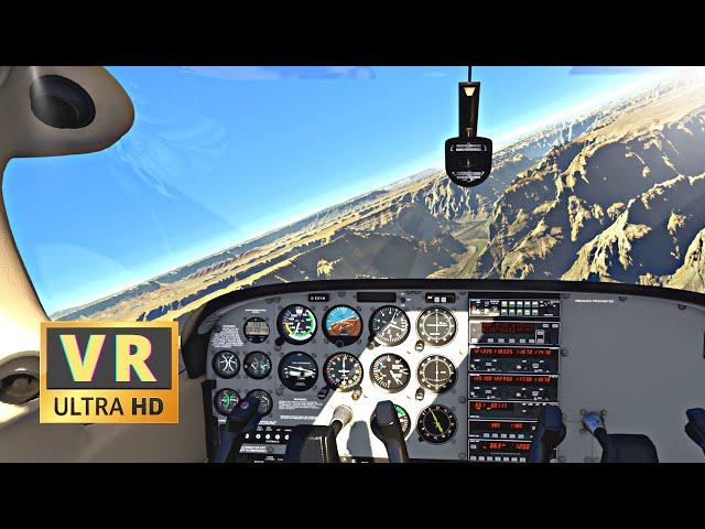 ( FULL VR ) Cessna 172 Flight over the Grand Canyon - Cold and Dark - 3080ti