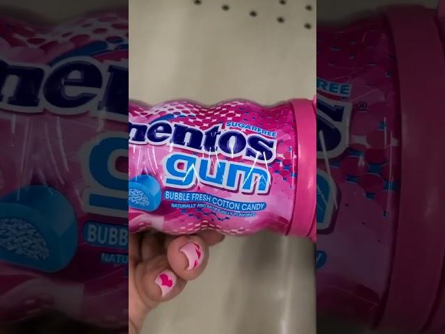 Sugarfree Mentos Gum [bubble fresh cotton candy] #shorts #trending #viral #gumball