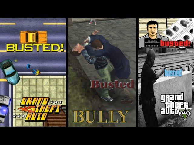 "Busted!" on all GTA Games + Bully