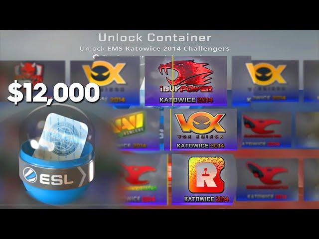 Russian Collector Opens 3 Katowice 2014 Sticker Capsules! ($12K EACH)