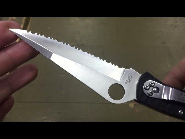 Нож складной Spyderco Police Serrated