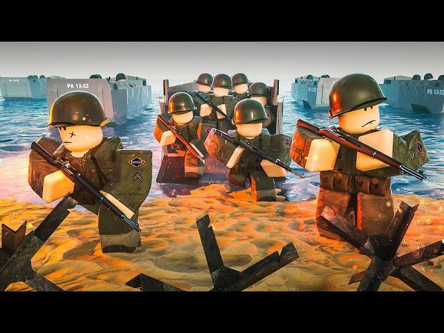 Epic D-DAY Invasion on Omaha Beach in this WW2 Battle Simulator in Roblox!