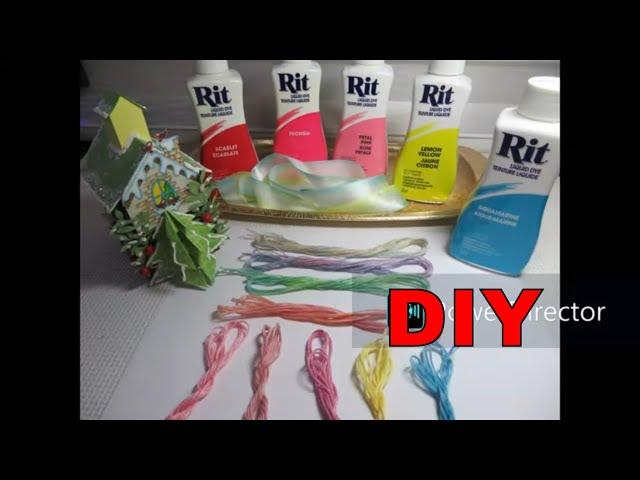 Over-Dye Floss Experiment #1 #diy #variegatedthreads