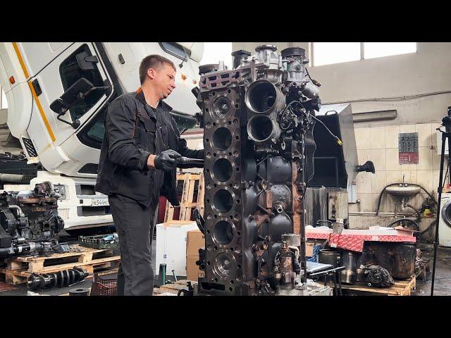 ENGINE ASSEMBLY AND STARTING / 1.5 MILLION. KM. / 430 hp MAN D2066