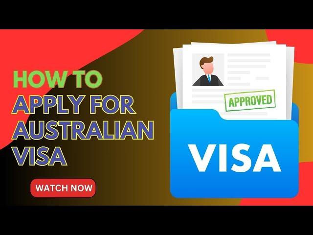 How to apply for Australian Visa || TechAutomation With Faiz