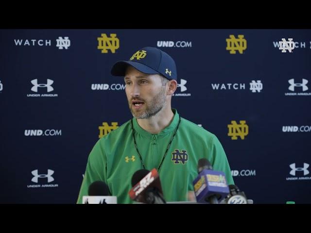 @NDFootball - Brian Mason Post Practice - 8-19-2022