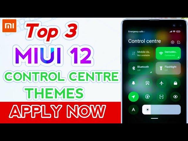 Miui 12 control center Themes Amazing Miui 12 control center theme for Xiaomi redmi mobile