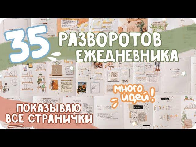 Идеи для ежедневника bullet journal / Все страницы ежедневника / Оформление буллет джорнал с нуля