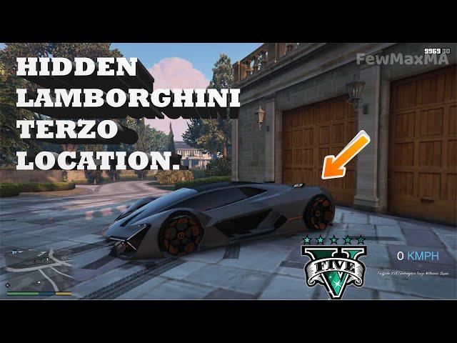 Gta 5 secret Lamborghini Terzo location (hidden loaction)