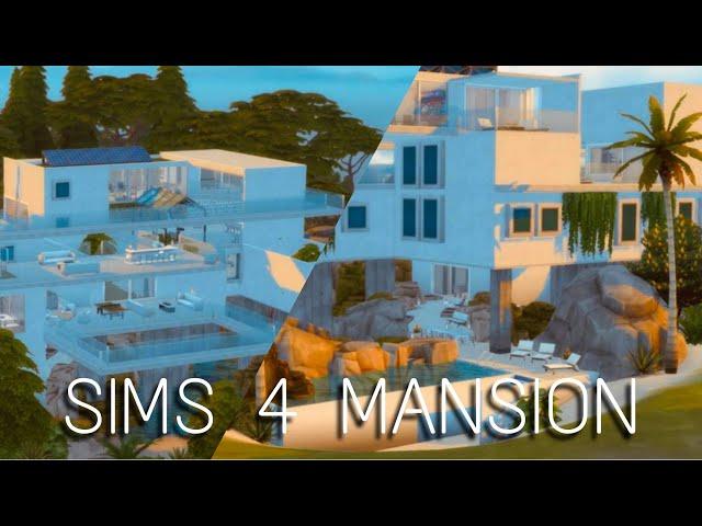 Concrete Dream Mansion - The Sims 4 Speed Build (NO CC)