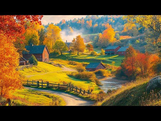 RELAXING AUTUMN November Beautiful New England Fall FoligaeGreat Relaxing Music ~ Cozy Autumn Vibe