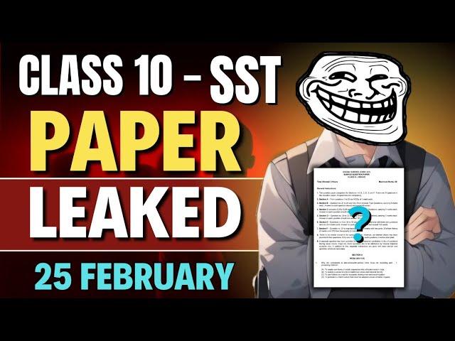 80 QUESTIONS = 80 MARKS in SST (Watch Before 25 Feb ️) | sst class 10 final paper 2025