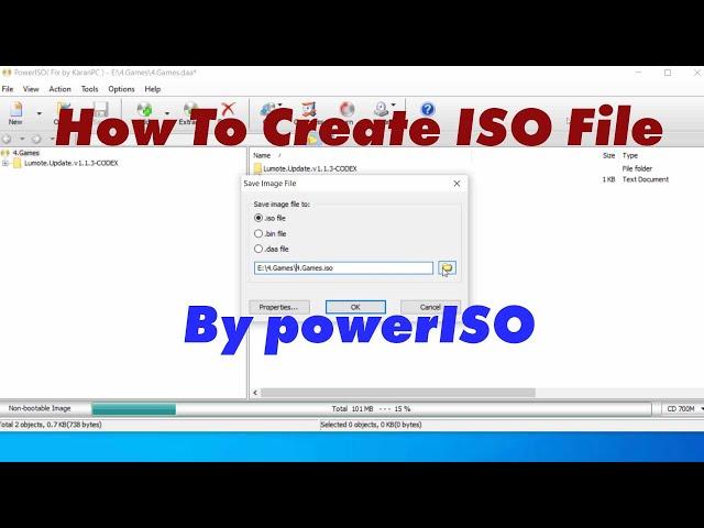 How To Create ISO File From Files and Folders using powerISO Software (NEW 2020)