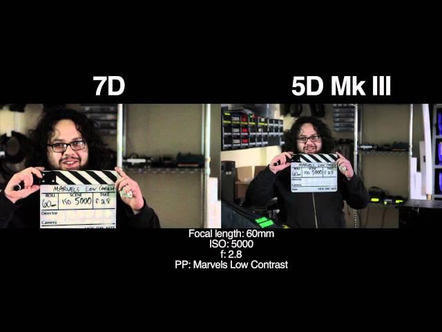 5D MkIII/7D Side by Side ISO, Highlight Test