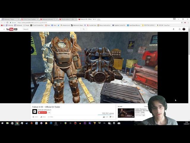 Hofn3r Reacts to some of Bethesda E3 2017 Trailers