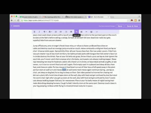 Froala bug 2