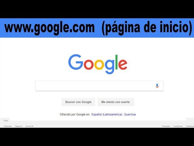 Como poner google como página principal o inicio (configurar google chrome página de inicio)