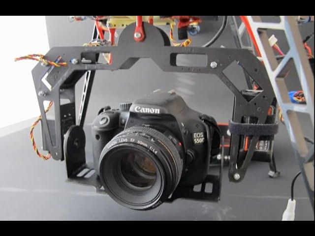 DIY homemade brushless 2 / 3 axis dslr gimbal for Canon NIKON