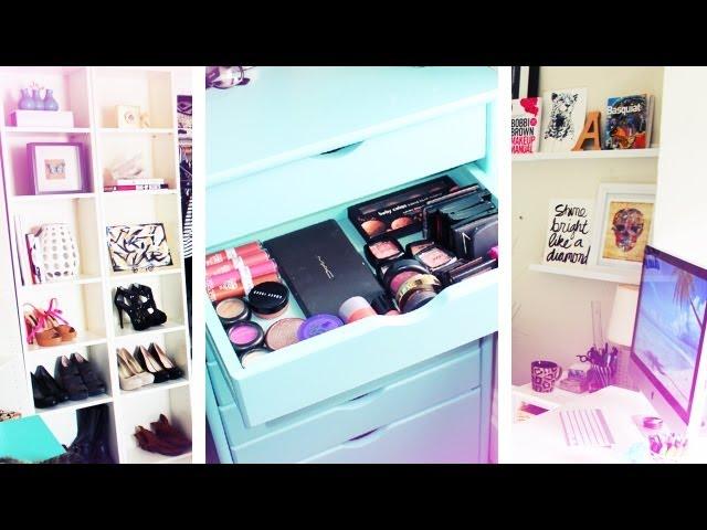 New Makeup Organization + Room Tour!!