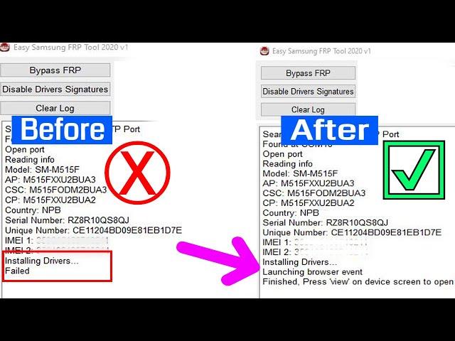 Samsung Easy FRP Tool 2020 Installing Drivers Failed/Fix Launching Browser Event Failed100% Working