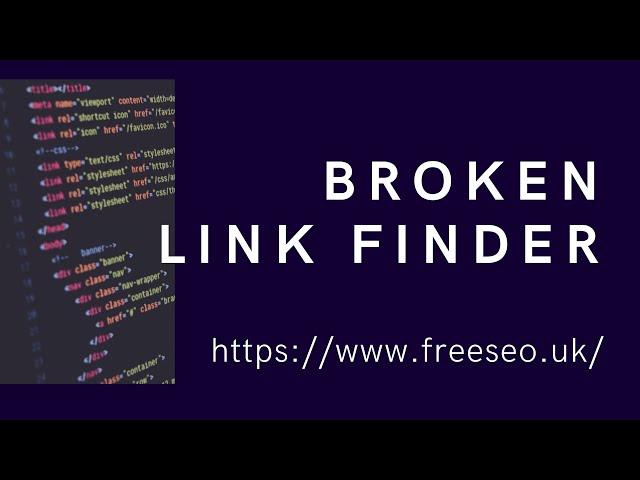 Broken link Finder