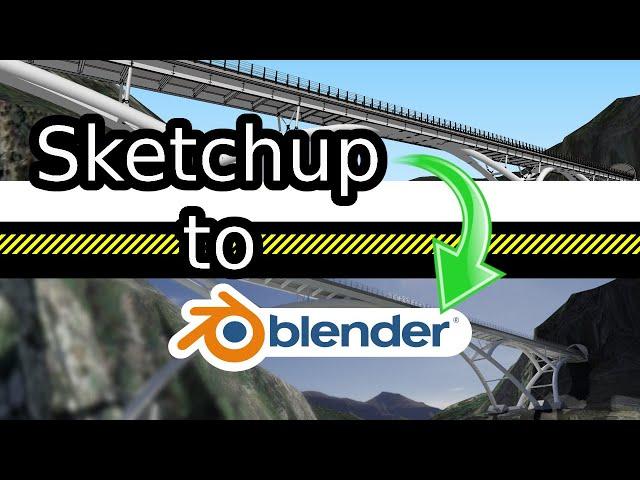 Export from Sketchup import in Blender 2.8 - With some addons