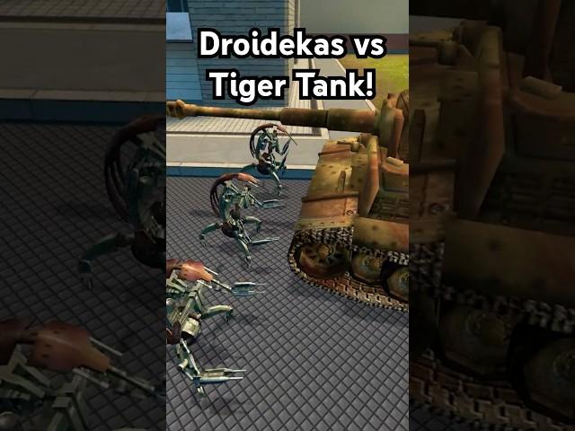 Droidekas vs German Tiger Tank #starwars #ww2 #gmod