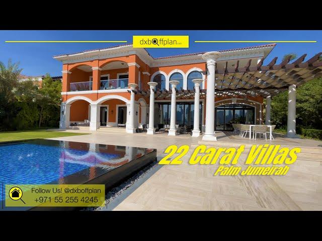 22 Carat Villas For Sale In Xxii Carat Palm Jumeirah Inside A 60 Million 22 Carat Sea Facing Mansion