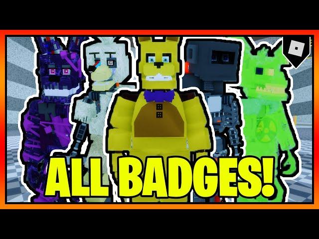 How to get ALL 15 BADGES in FAZEBEAR'S REVAMP || Roblox