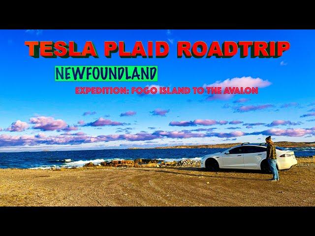 Cross Canada TESLA! Fogo Island Flat Earth Curse? Banting Plane CRASH! Town Called Dildo?