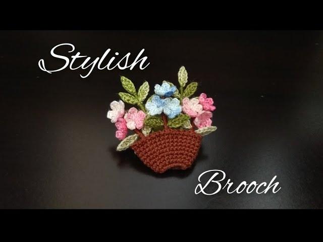 CROCHET BROOCH | STYLISH BROOCH | FLOWER BROOCH