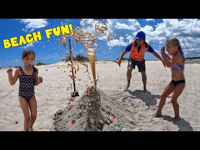 Beach Fun for Kids | Building a Sand Castle with Handyman Hal