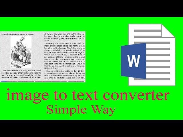 How convert Image to text  with google docs (100% image to Text)