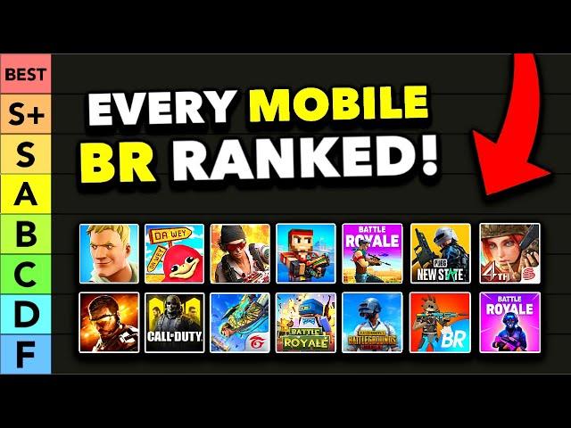 EVERY MOBILE BATTLE ROYALE GAME RANKED FROM WORST TO BEST! (iOS/Android Tier List)