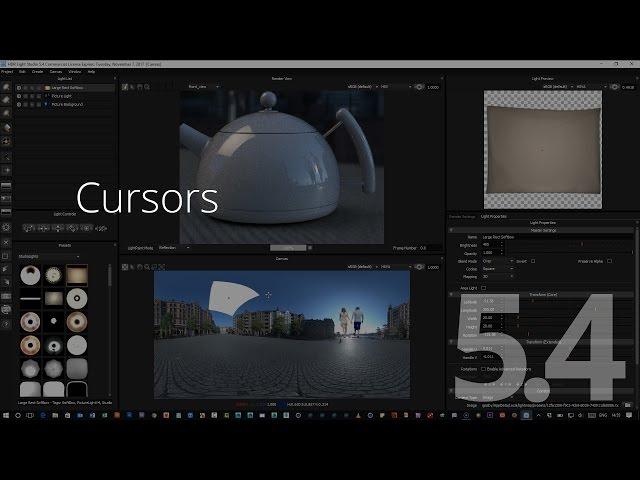 New in HDR Light Studio 5.4 - Tool Cursors