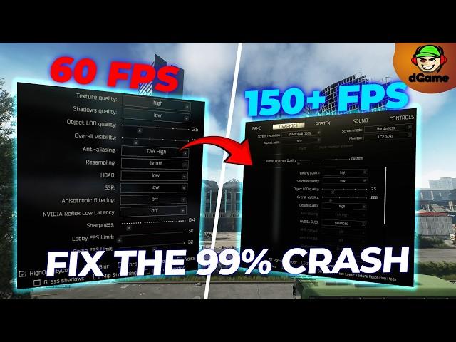 Ultimate Tarkov Settings Guide: Fix FPS & Solve the 99% Loading Map Crash!