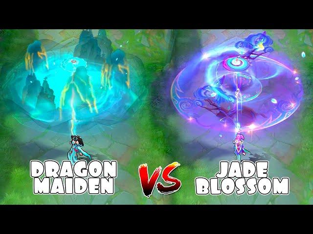 Kagura Jade Blossom VS Dragon Maiden Skin Comparison