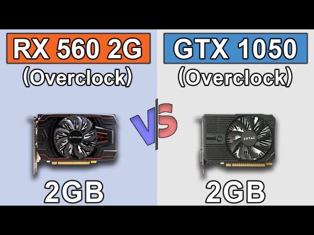 RX 560 (2GB) OC vs GTX 1050 (2GB) OC | New Games Benchmarks