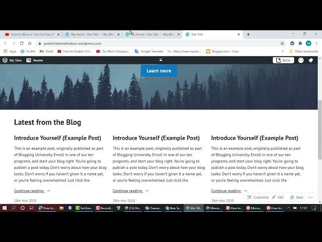 How to create a WordPress Website for Beginners