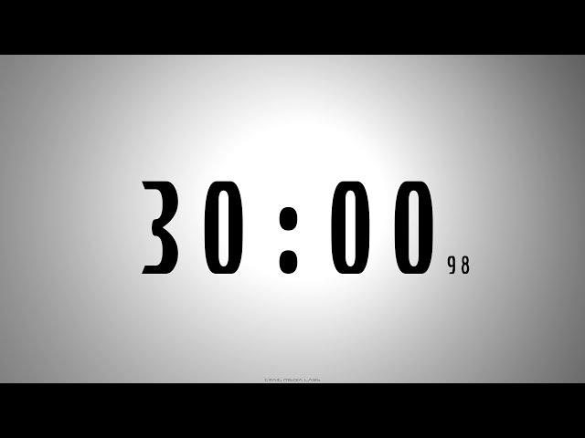 30 minutes COUNTDOWN TIMER with voice announcement every minute