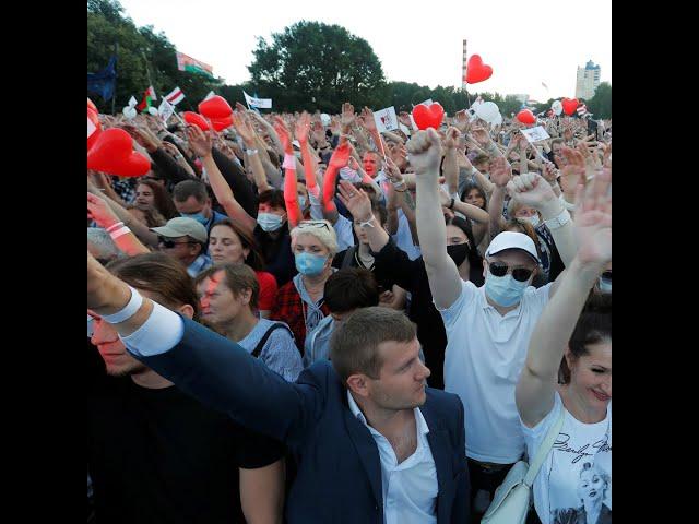 Беларусь перед выборами: многотысячный митинг противника Лукашенко