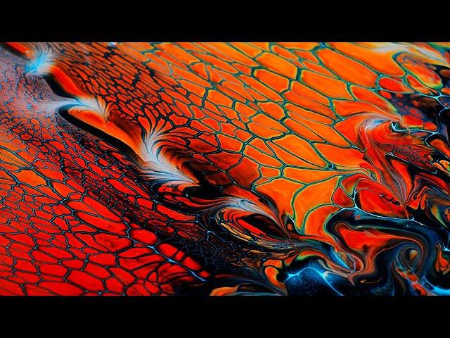 Клей ПВА, краска, колер  для акриловой заливки в технике Блум./ Acrylic pouring.